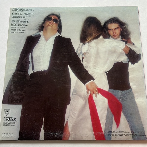 Meatloaf -Bat out of hell - vintage vinyl record. Condition is G+ - Picture 2 of 6